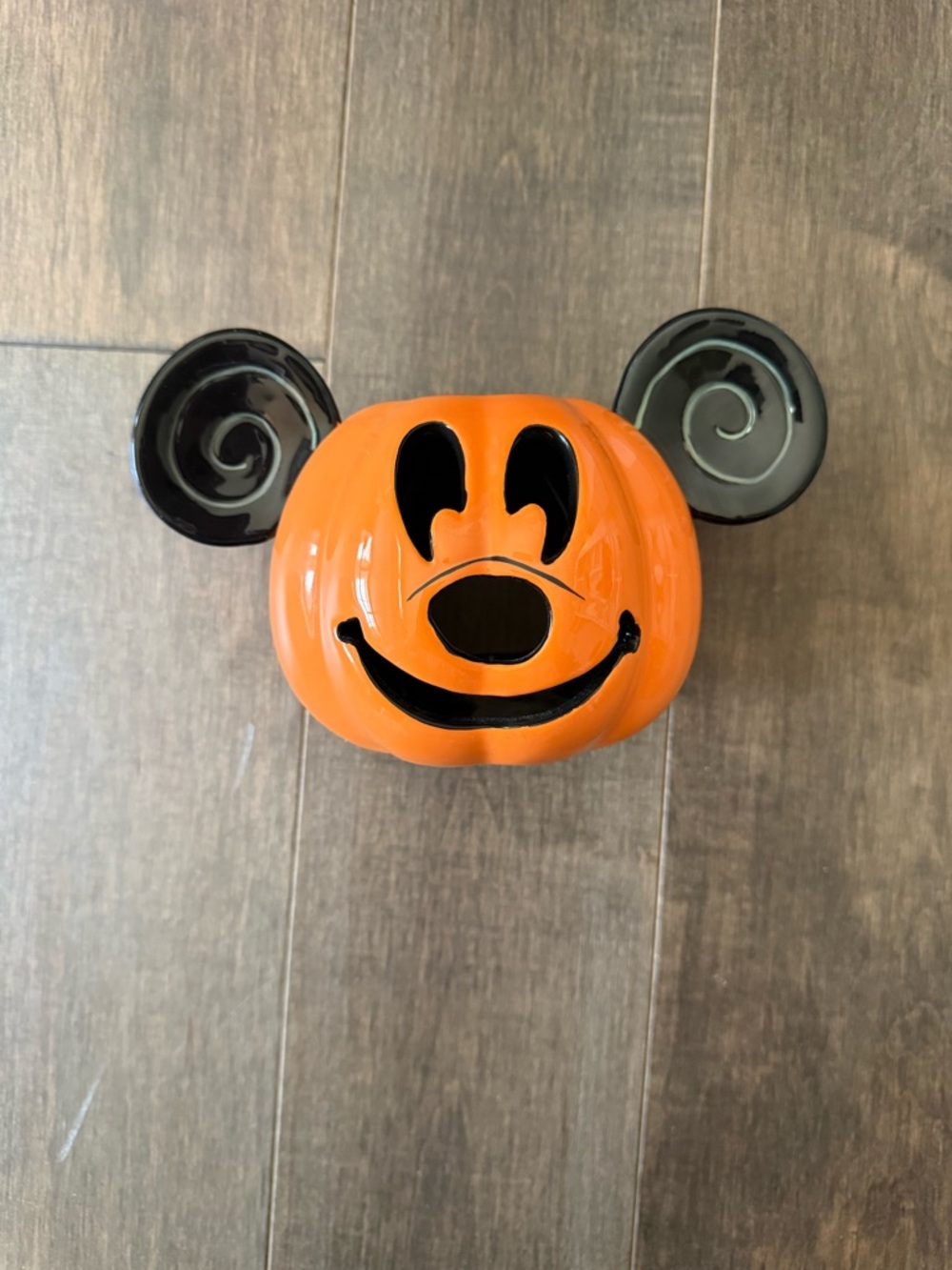 Disney Mickey Mouse Pumpkin Candle Holder 🎃✨
